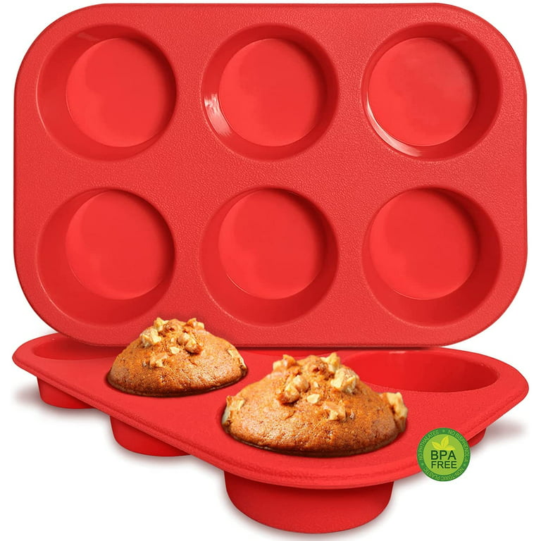 Walfos WALFOS BPA Free Silicone Muffin Pan - Cupcake Pans set of 3