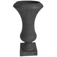 thumbnail image 7 of LeisureMod Daisy Mid-Century Modern Fiberstone and Clay Planter - Urn Floor Planter with Drainage Holes for Indoor and Outdoor Home (Black), 7 of 7