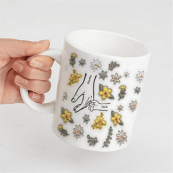 Mother'S Day Gift Custom Coffee Mug, Personalized Coffee Mug, Ceramic Mug for Mom, Best Gift for Mom 1 Names