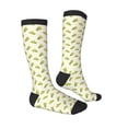 thumbnail image 3 of Fotbe Corn print Women's Men's Novelty Crew Socks Cotton Socks Knee High Socks for Walking,Running,Nurses,Pregnancy, 3 of 8