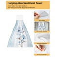 thumbnail image 4 of Cloth Cleaning Hanging Kitchen Towel Absorbent Microfiber Bathroom Household Towel Hand Style Pastoral Rabbit Flowers Easter, 4 of 7