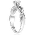 thumbnail image 2 of Pompeii 5/8 ct Diamond Engagement Infinity Crossover Ring 14K White Gold (G/H,I1-I2), 2 of 3