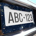 thumbnail image 6 of 1 Pcs Golden Stars License Plate Frame, License Plate Cover for Car Decorative Parts, Aluminum License Plate Bracket Holder Rust-Proof Weather-Proof for US Standard Car, 6 of 9