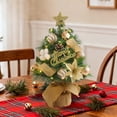 thumbnail image 4 of Flocked Mini Holiday Desktop Ornament Seasonal Tabletop Festive Home Decoration for Christmas Tree Display, 4 of 5