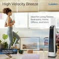 thumbnail image 3 of Lasko 35" 3-Speed Oscillating High Velocity Tower Fan Gray/Black, U35105, 3 of 13