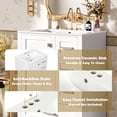 thumbnail image 5 of Eyisean 24" Bathroom Vanity with Ceramic Sink, Modern Freestanding Single Storage Cabinet with 3 Drawers & Soft-Close Door, Durable Space-Saving Wooden Vanity Cabinet for Bathroom, Easy Assembly, 5 of 20