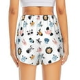 thumbnail image 2 of Lsque Cartoon Animals Printed Women's Running Shorts with Liner Pockets,Elastic Quick Dry Workout Athletic Gym Yoga Shorts,Womens High Waist Shorts-, 2 of 9