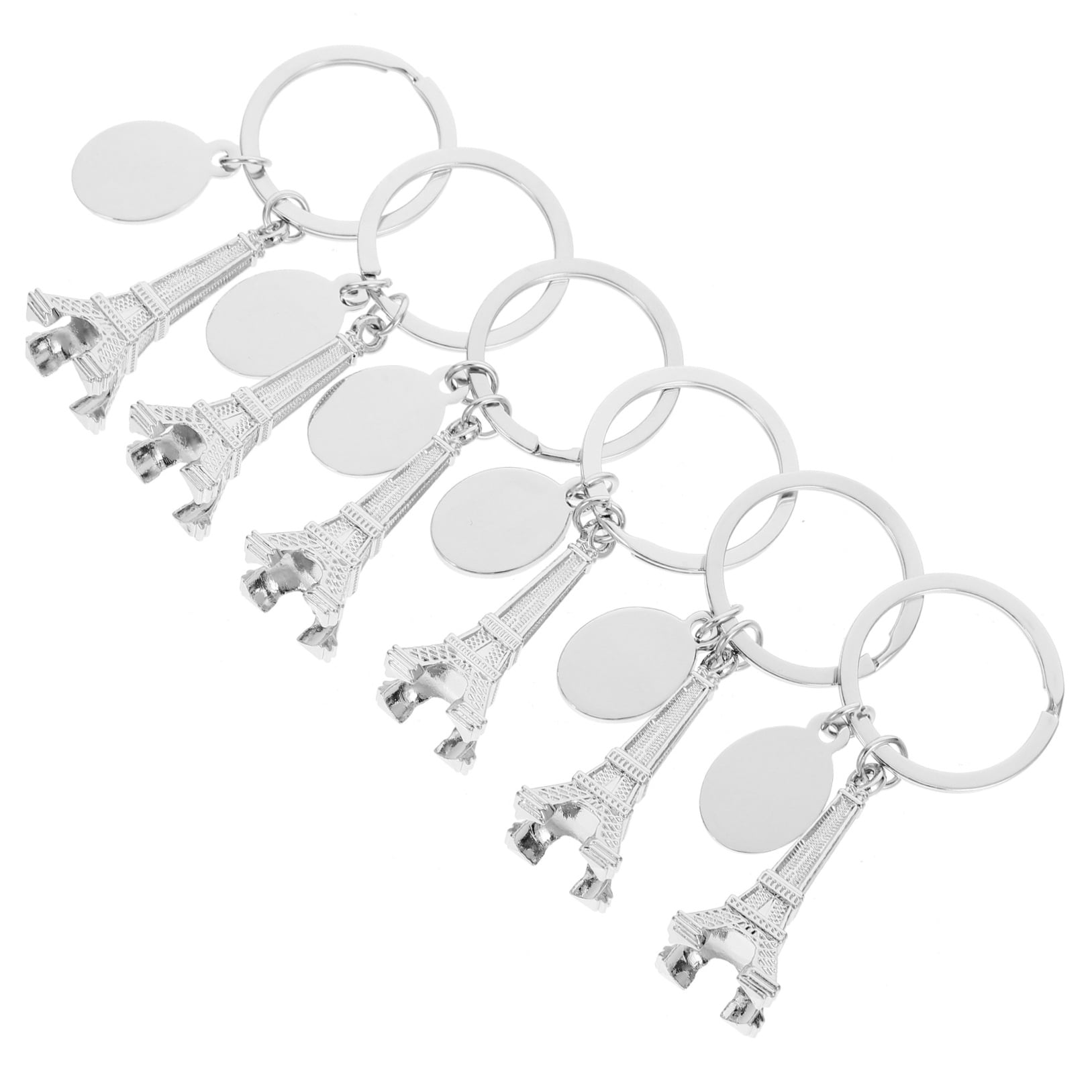 UPOUART 6PCS Eiffel Tower Key Chain Bag Pendant Key Chain Eiffel Tower Keychains Souvenir