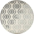 thumbnail image 1 of Ahgly Company Machine Washable Indoor Round Contemporary Dark Goldray Area Rugs, 4' Round, 1 of 7