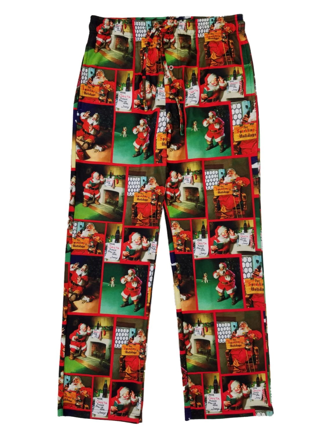 Coca-Cola - Coca-Cola Christmas Santa Mens Flannel Sleep Lounge Pants