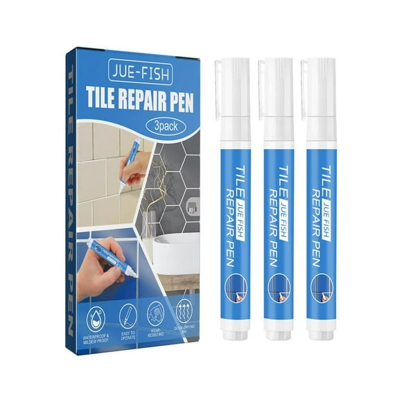3pcs Tile Grout Repair Pen Quick Waterproof Dry White Grout Sealer&