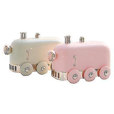 Mini humidificador de tren USB con luz nocturna ShuxiuWang estilo tren retro rosa