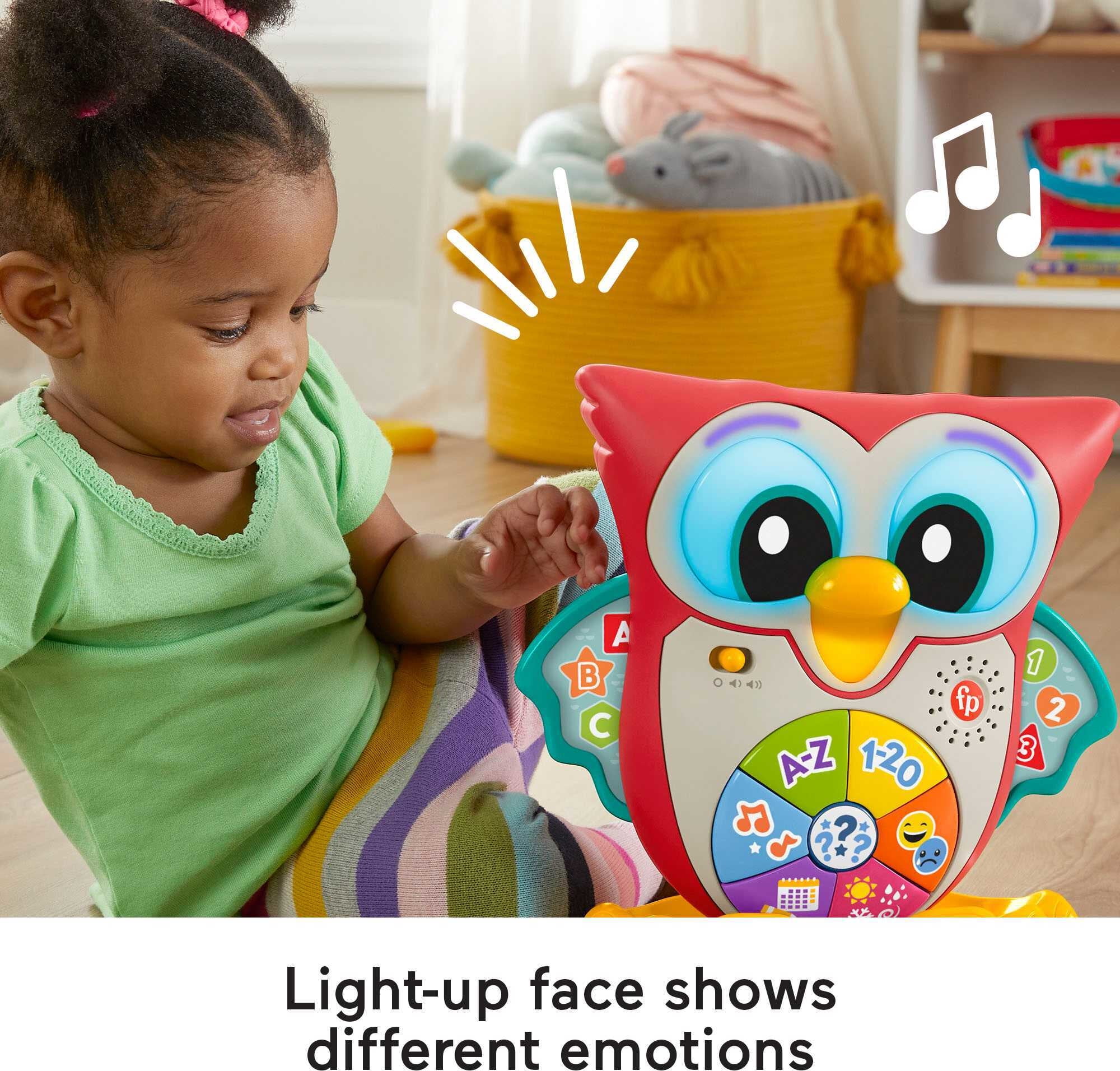 Fisher-Price Linkimals Interactive Toddler Learning Toy Owl with Lights and Music - 3