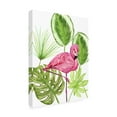 thumbnail image 2 of Melissa Wang 'Tropical Flamingo II' Outdoor Canvas 24x24, 2 of 5