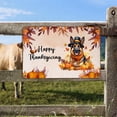 thumbnail image 2 of Happy Thanksgiving German Shepherd Welcome Thankful Fall Autumn Pumpkin Horizontal Metal Aluminum Sign Alsatian Dog Lover Gifts Wall Art Home Decor - 02021, 2 of 5