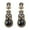 Black, variant on Grofry 1 Pair Retro Shining Rhinestones Inlaid Drop Earrings Sparkling Chandelier Wedding Bridal Long Dangle Earrings Jewelry Gift