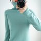 thumbnail image 1 of Suéter de lana, suéter de cuello alto para mujer, suéter suelto con cuello de pila, otoño e invierno, camisa cálida de fondo, top corto, 1 of 5