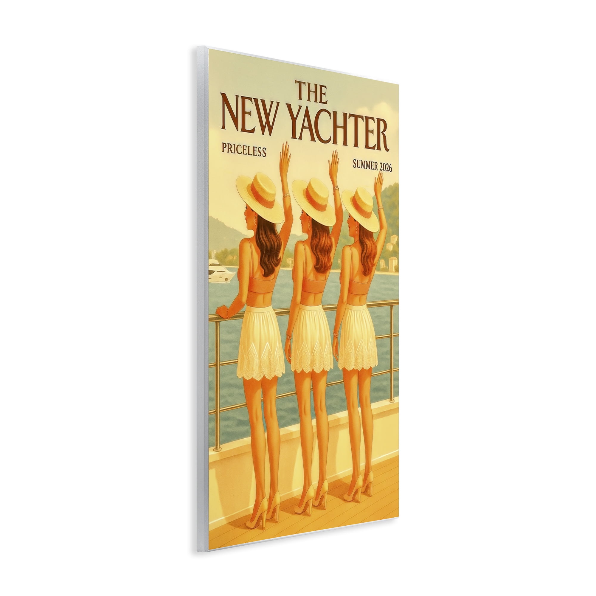 Stupell Industries Magazine Parody Fashion Trio Wall Plaque Art, design by Grotto Studios