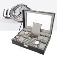 thumbnail image 2 of Jewelry Display Box Watch Storage Case Jewelry Display Holder Watch Storage Box 8 Slots PU Leather Watch Storage Case Jewelry Display Box Holder Organizer, 2 of 8
