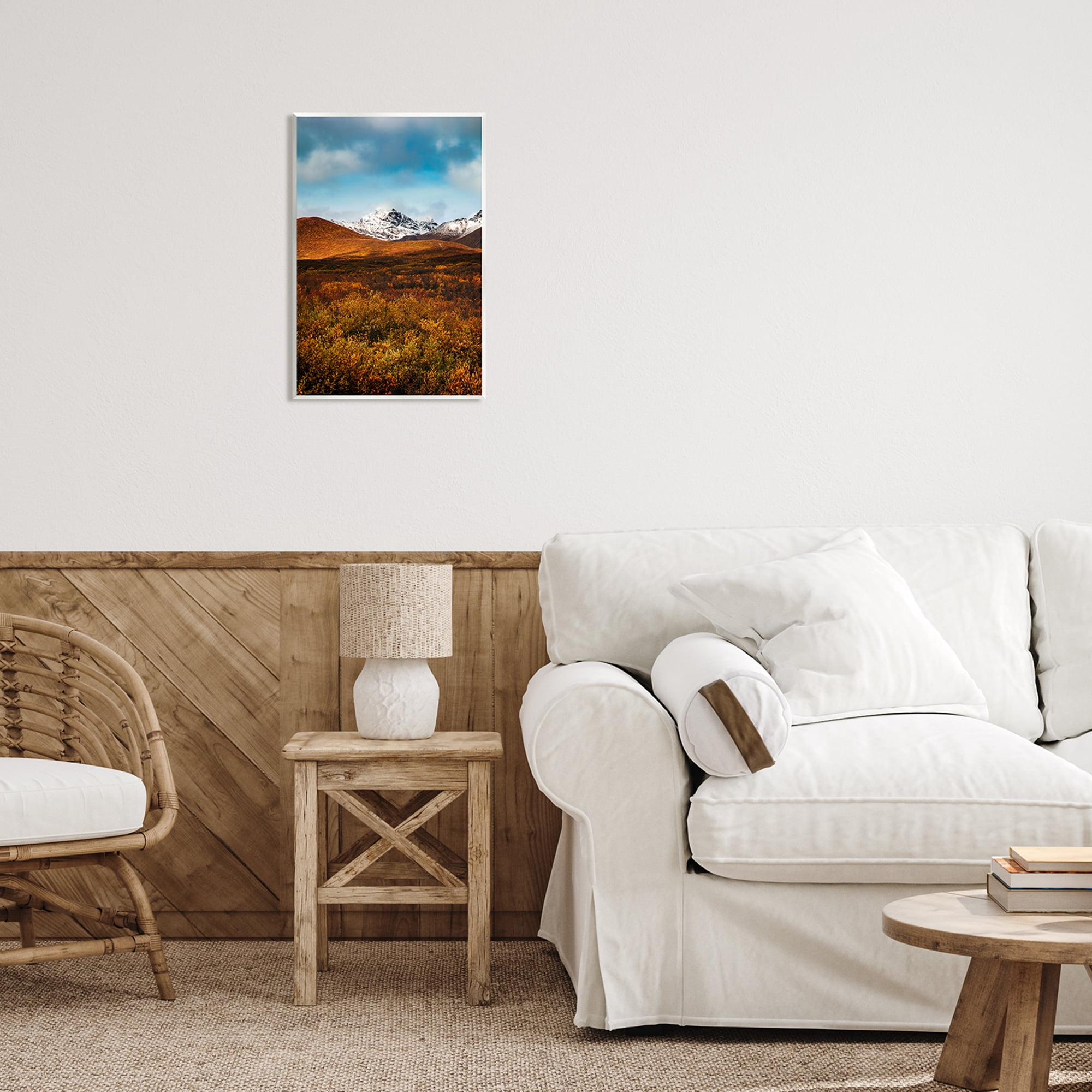 Stupell Industries Icy Mountain Landscape Landscape Photography Unframed Art Print Wall Art, 13 x 19