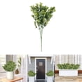 thumbnail image 2 of Hojas artificiales realistas para exterior e interior, para jardín y hogar, decoración con hojas verdes falsas., 2 of 8