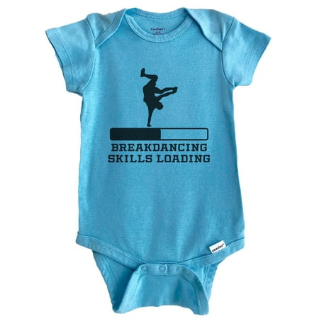 

Breakdancing Skills Loading Funny Breakdancer Humor Baby Bodysuit (Blue) 6-9 Months
