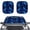 Blue Lightning Storm Pattern, variant on Uourmeti Halloween Cute Swing Ghost Front Windshield Sun Shade - 2-Piece Foldable UV & Heat Blocker, Universal Fit for Sedans SUVs Trucks