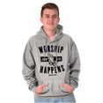 thumbnail image 5 of Worship Happens John 3:16 Prayer Hoodie Sweatshirt Women Men Brisco Brands X, 5 of 6