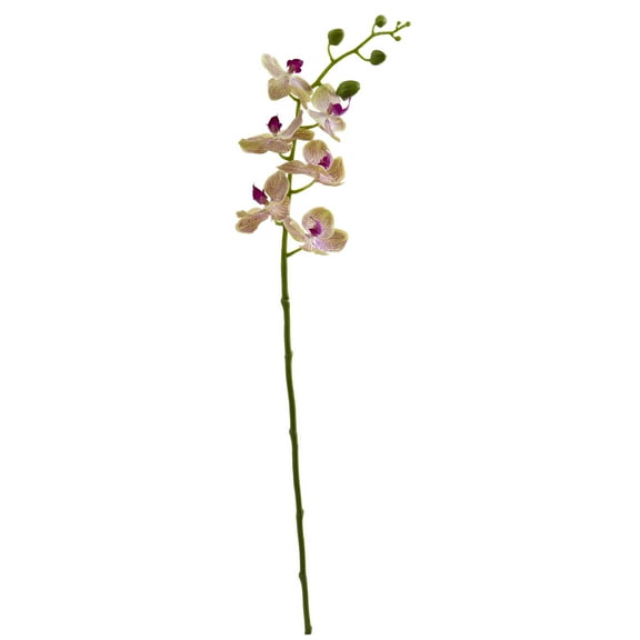 Nearly Natural 29in. Phalaenopsis Orchid Artificial Flower (Set of 4), Raspberry
