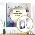 thumbnail image 3 of Designart "Purple Botanical Charm IV" Abstract Botanicals Square Mirror Wall Decor Modern - Large Purple Square Bathroom Mirror - Square Printed Wall Mirror Art, 3 of 5