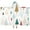 White Christmas Tree, variant on White Christmas Tree Pattern Hooded Bath Towel，50"x30" for Ages 3 To 12 Kids, Quick Dry Lightweight Soft Microfiber Hood Beach Towel Cover Up for Kids