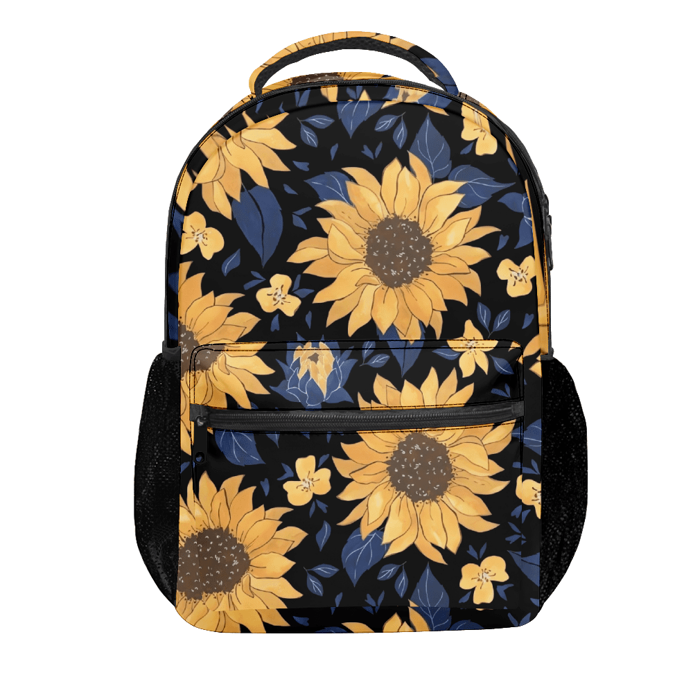 Sunflower Backpacks for Teen Girls Teenager Bookbags for Primary Middle