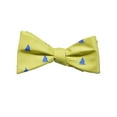 thumbnail image 1 of SummerTies Sailboat Bow Tie (Yellow), Printed Silk, Adult Tie Yourself Bow Tie, 1 of 3
