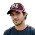 thumbnail image 6 of Kelon Distressed Embroidered Dad Hat, Adjustable Outdoor Baseball Cap, Fashion Sun Visor Headwear for Women, One Size Baseball Caps, 6 of 8