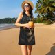 thumbnail image 3 of Balery Metal Evil Skull Vestidos de verano para mujer con estampado: vestido holgado sin mangas, vestido playero informal y cómodo para días calurosos., 3 of 7