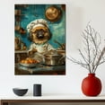 thumbnail image 5 of Funny Dog Kitchen Wall Art - Dining Room Wall Decor - Pekingese Cooking Food Canvas Prints for Farmhouse Kitchen Decor, Modern Restaurant Painting Artwork, 5 of 6