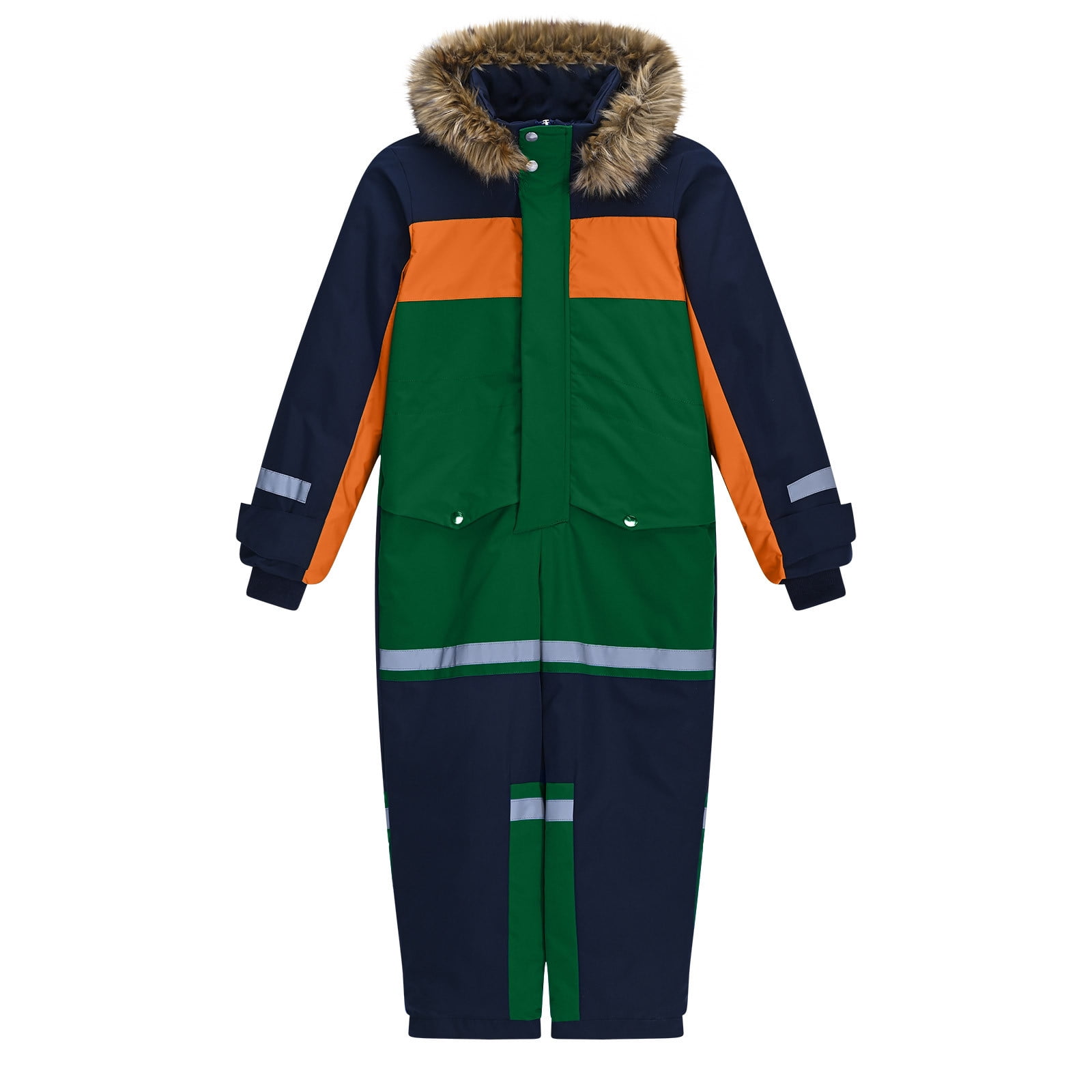TEAJOPSUU Boy's Girl's Snow Suit Infant Toddler Baby Skisuit One Piece Waterproof Insulated Winter Jumpsuit Coveralls 1-15 Years B-Olive Green