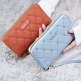 thumbnail image 2 of Cartera de mano de estilo coreano para mujer, billetera multifunción con cremallera larga, billetera para teléfono móvil de gran capacidad, 2 of 6