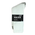 thumbnail image 3 of 3-12 Pairs Mens Sports White 2 Tones Athletic Cotton Crew Socks Size 9-11 10-13, 3 of 6