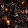 thumbnail image 5 of Halloween Decor Witch Hats 7Inch Resin Black Wizard Hat Tabletop Party Supplies Mantel Fireplace Gift, 5 of 7