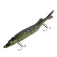 thumbnail image 3 of 3X 20cm 66G Verosimil Multi-Articulado 8 Segmentos Muskallonga Americano Senuelo de Pesca Cebo Nadar Cebo de Manivela Cebo Duro Anzuelo Aparejo Verde de Ejercito, 3 of 6