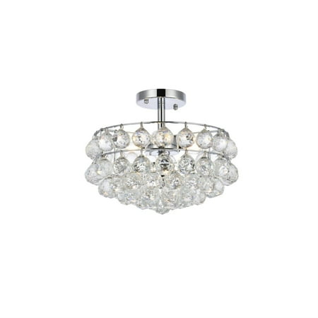 

Elegant Lighting Savannah 14 inch flush mount in chrome