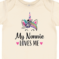 thumbnail image 4 of Inktastic My Nonnie Loves Me Unicorn Girls Baby Bodysuit, 4 of 5
