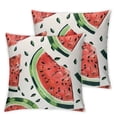 thumbnail image 2 of Nawypu Sweet Watermelon Summer Fruit Zipper Throw Pillow Covers,Set of 2, 2 of 6