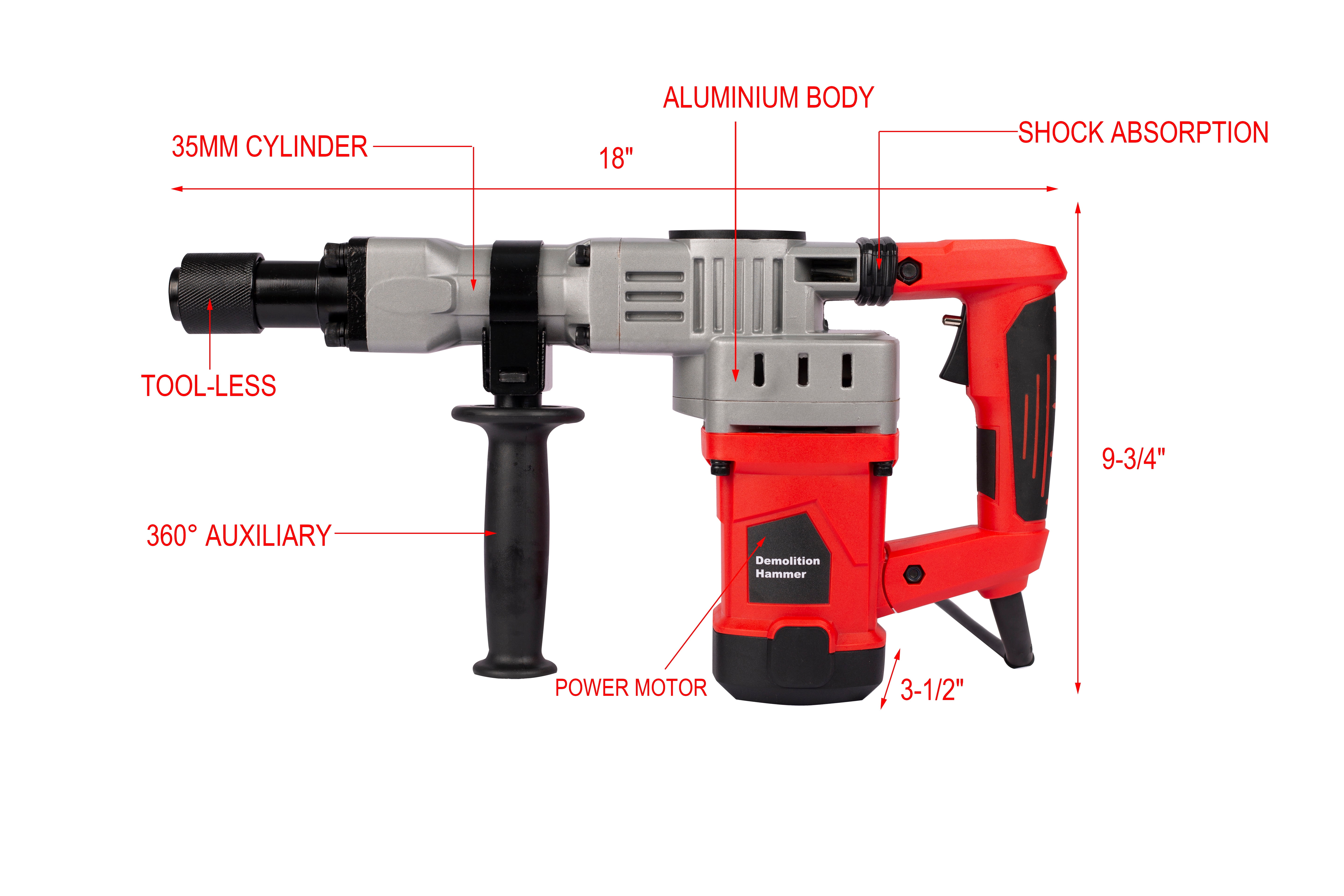 Pneumatic Concrete Breaker Air Hammer 