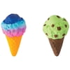 Grin Studio Amazing Squishee Food 2 Piece Cone Bundle- Includes Tie Die and Mint Chocolate Chip Squishie | Stress Relieving Squishy | Perfect Toy for Birthday Gifts, Parties, Kids or Adults!