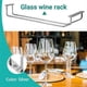 thumbnail image 4 of Glass Wine Rack with Hangers and Screws (Silver), 4 of 5