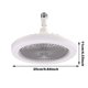 thumbnail image 2 of Nuevo ventilador de techo pequeño con luz, ventiladores de techo de 30 W con luces y control remoto Luz de ventilador de perfil bajo cerrada para habitación pequeña Dormitorio Sala de estar, 2 of 5