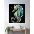 thumbnail image 2 of Beautiful Seahorse For Sea Animal Fans, Gift Fish Poster Wall Art, Modern Wall Decor For Living Room Bedroom, 16x24 UNFRAMED, 2 of 3