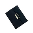 thumbnail image 3 of Cartera delgada BLESIY para mujer Conveniencia informal con tres pliegues Organizador portátil Negro, 3 of 8